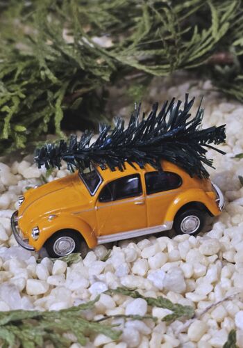 MAWB1001 VW Käfer orange mit Weihnachtsbaum