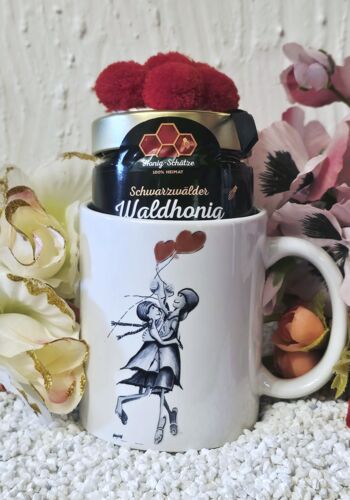 LT1004 Herztasse mit Waldhonig und Bollenhut 150gr