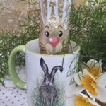 OST1003 Hasentasse Du bist mein Lieblingshase mit Schokohase