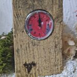 BU1007 Balkenuhr Schwarzwald Zifferblatt rot