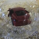 GLF1053 Edelglasflasche mit Porsche Cayman