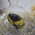 GLF1054 Edelglasflasche mit Mini Cooper