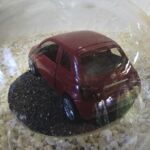 GLF1055 Edelglasflasche mit Fiat 500