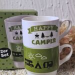 CT1001 Camper Stapeltassen Set mit Untersetzer