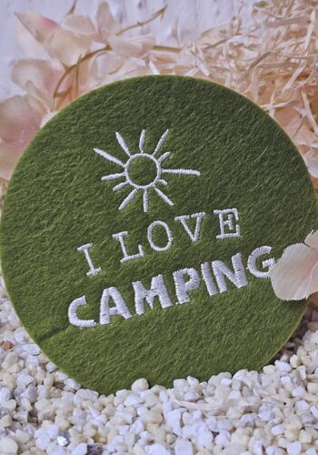 CT1003 Filz Untersetzer grün