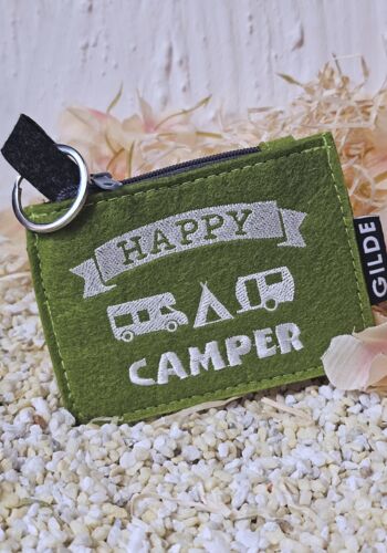 CT1005 Schlüsselmäppchen Happy Camper grün