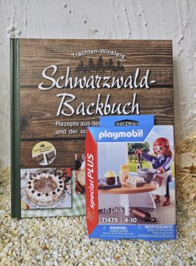 Schwarzwälder Backbuch mit Playmobil Konditorin Bäckerin