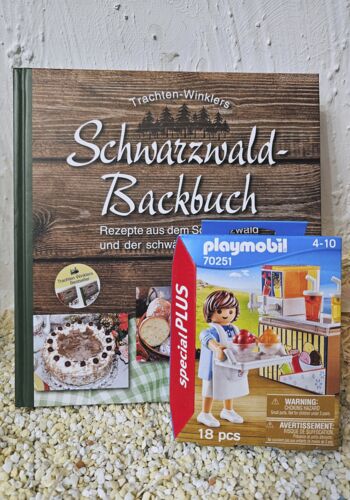 SB1002 Schwarzwälder Backbuch mit Playmobil Konditorin Eismacherin