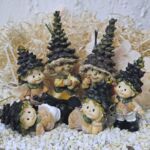 SCHW1102 Wichtelfamilie 2 Erwachsenen Wichtel 4 Kinderwichtel