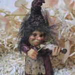 SCHW1022 Gnome Schwarzwälder Musiker Wichtele