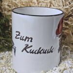 ST201 Schwarzwaldtasse Zum Kuckuck schwarzer Rand schwarzer Henkel