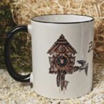 ST201 Schwarzwaldtasse Zum Kuckuck schwarzer Rand schwarzer Henkel