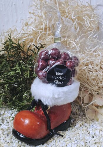 LE1002 Winterstiefel Stuttgart mit Johannisbeeren in weißer Schokolade