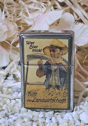 FZ10000 Feuerzeug Wer Bier trinkt hilft der Landwirtschaft