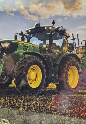 BLS1017 Blechschild John Deere im Morgenlicht