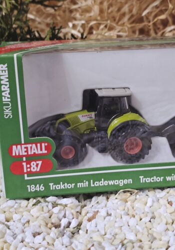 SKU1012 Siku 1846 Tracktor mit Ladewagen