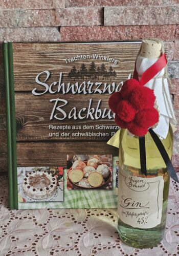 KBS1024 Schwarzwald Backbuch mit edlem Gin im Holfass gereift 350ml 45%voll