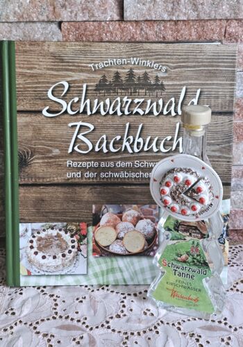 KB10002 Schwarzw&auml;lder Backbuch mit Kirschwasserwasser B&auml;umle Magnet Kirschtorte