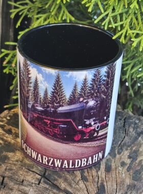 Schwarzwaldtasse Eisenbahn schwarz