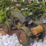 MAS1016 Traktor Fendt Vintage mit &Ouml;lfass