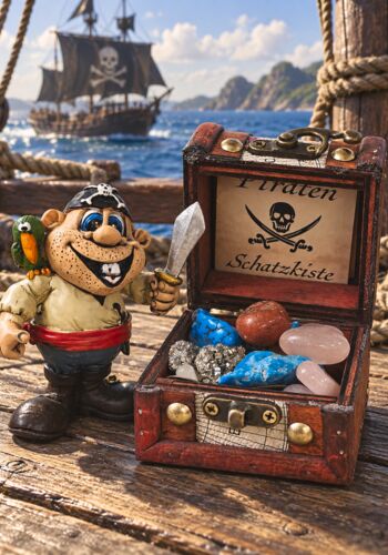 PK10008 Piratenkiste mit Pirat Macheten Jolly