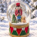 SCHK1010 Spieluhr Schneekugel mit Nussknacker